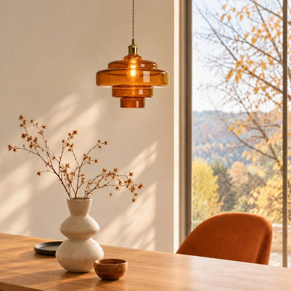 Valenra Macaron Orange Glass Pendant Light
