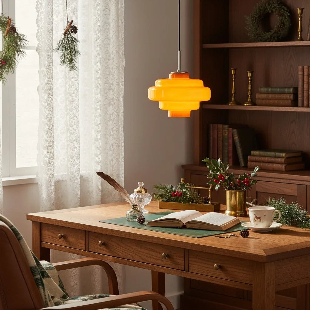 Valenra Macaron Orange Glass Pendant Light