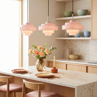 Valenra Macaron Orange Glass Pendant Light