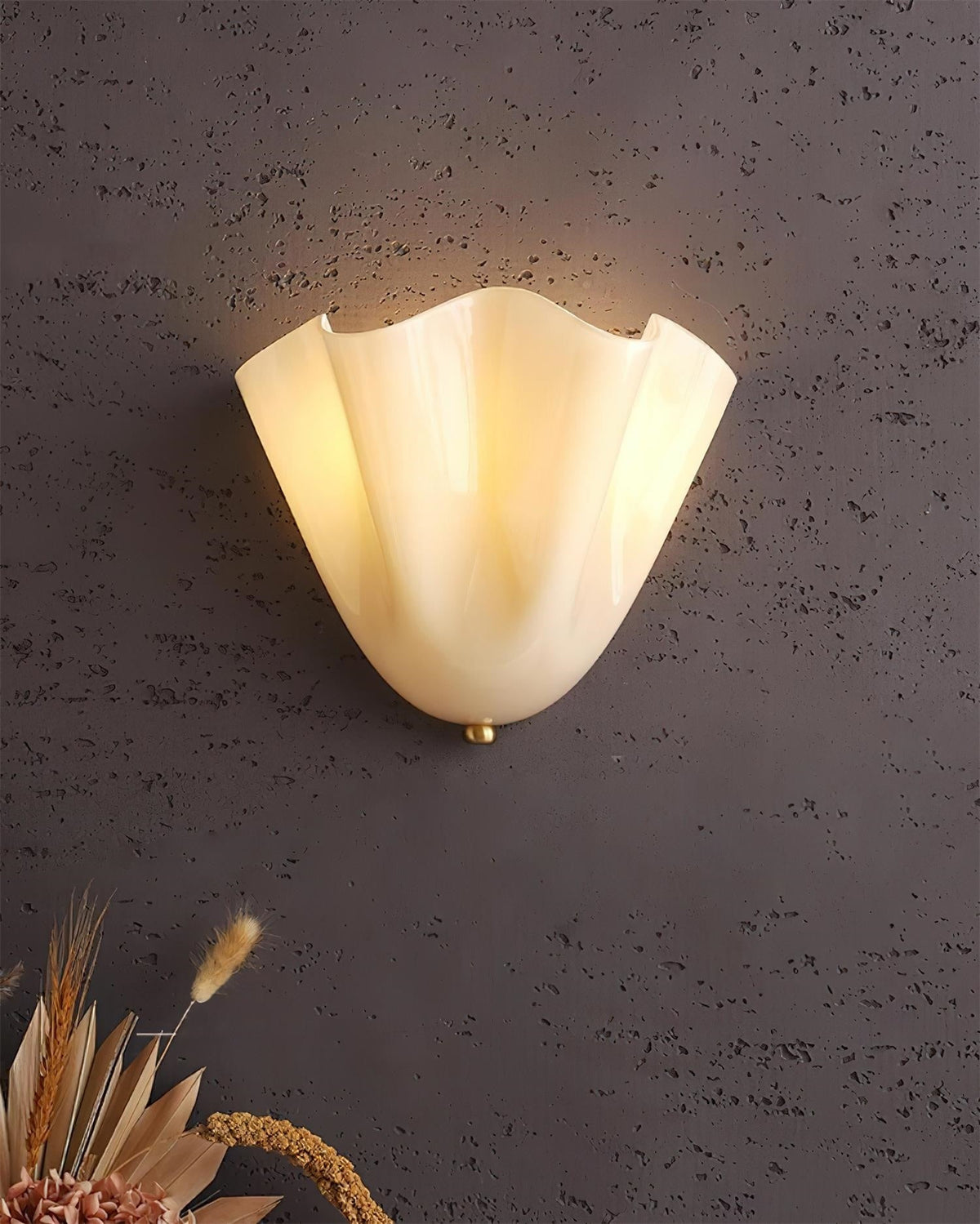 Flower Glass Wall Lamp