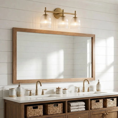 Vireo Farmhouse Copper Ribbed Glass Wall Sconce