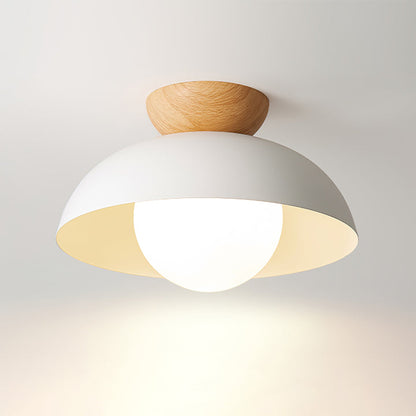 Modern Minimalist Semi-Flush Mount Ceiling Light