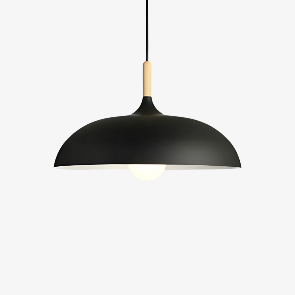 Scandinavian wooden pendant lamp warm lighting