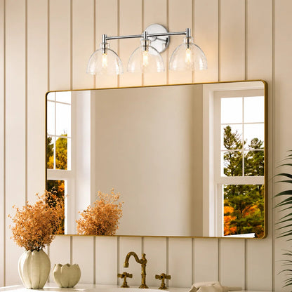 Xeno Antique Brass Recycled Glass Wall Sconce