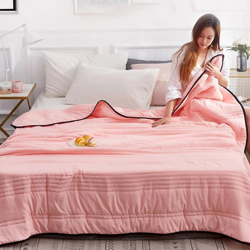 Cooling Blanket – Breathable Summer Blanket for Hot Sleepers, 150 × 200 to 200 × 230cm, 6 Colours