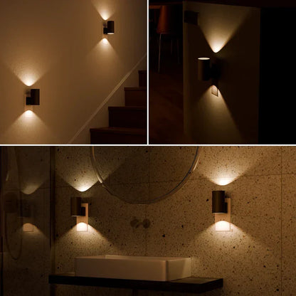 Wall Lamp Socket LED Dimmable Day Night Sensor 10W Warm Light Bedroom Hall | Sansoti