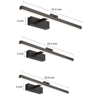 Bath Bar Vanity Light Rotatable Linear LED Metal Light
