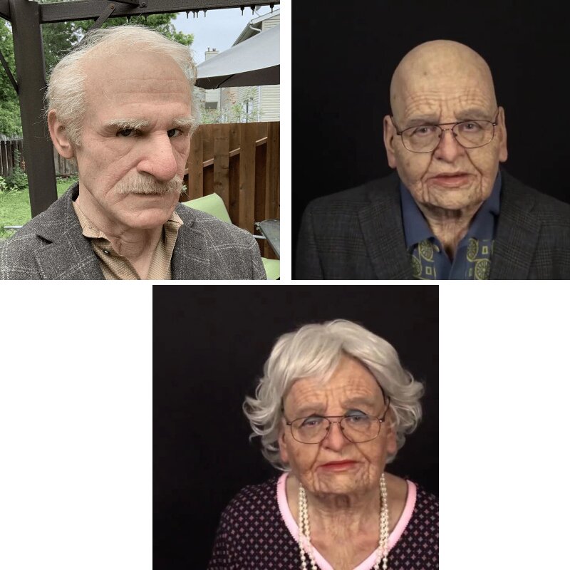 Halloween Mask - Realistic Latex Old Man Mask