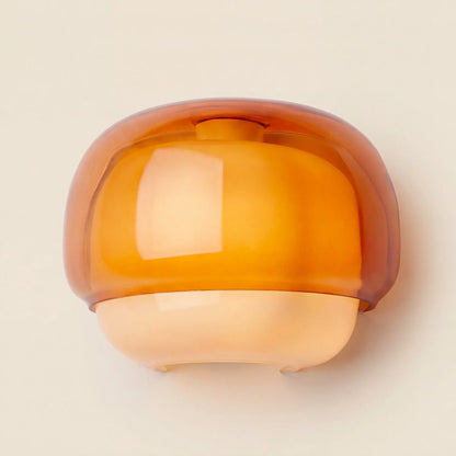 Coloured Glass Wall Light – Modern Sconce, Orange, Green, Blush, Burgundy, Yellow or Grey
