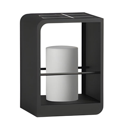 Black Lantern Outdoor Light Rectangular Frame Waterproof Lamp