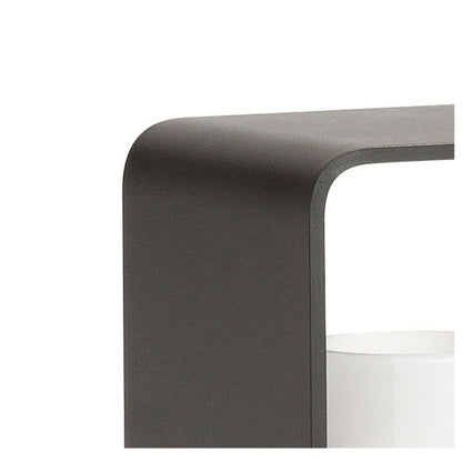 Black Lantern Outdoor Light Rectangular Frame Waterproof Lamp