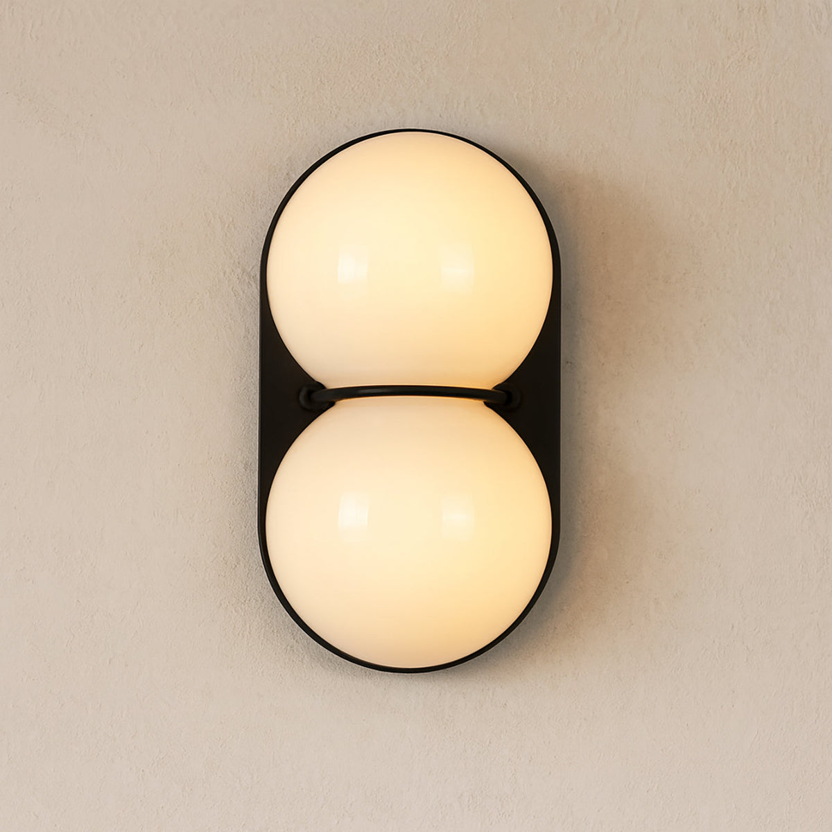 Capella Mid Century Modern Duo Sphere Wall Light Sconce