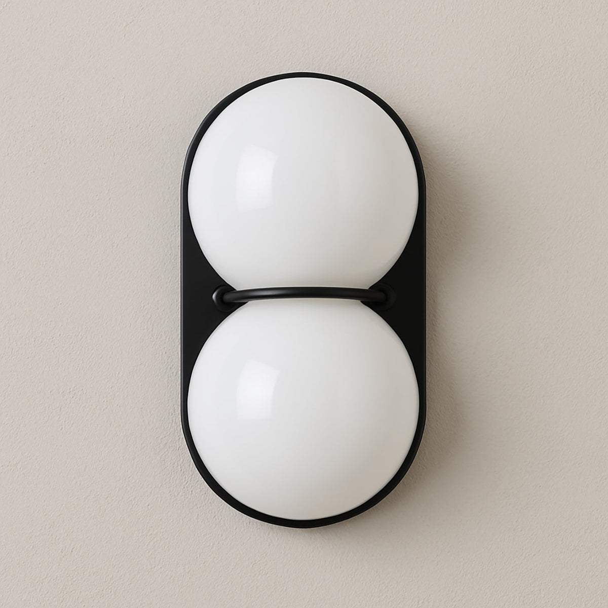 Capella Mid Century Modern Duo Sphere Wall Light Sconce