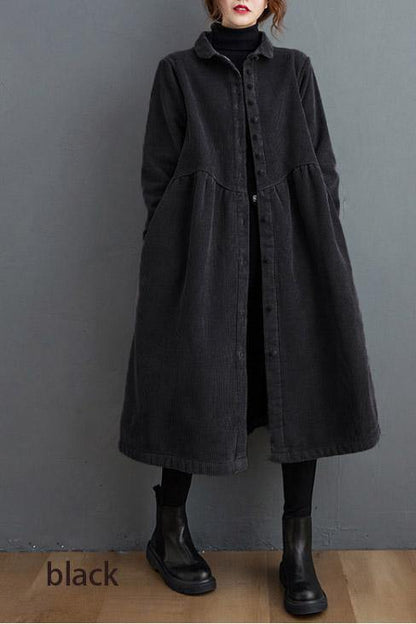 Women's Oversized Coat – Loose Fit Mid-Length Casual Coat, 10 Colours, S to 5XL