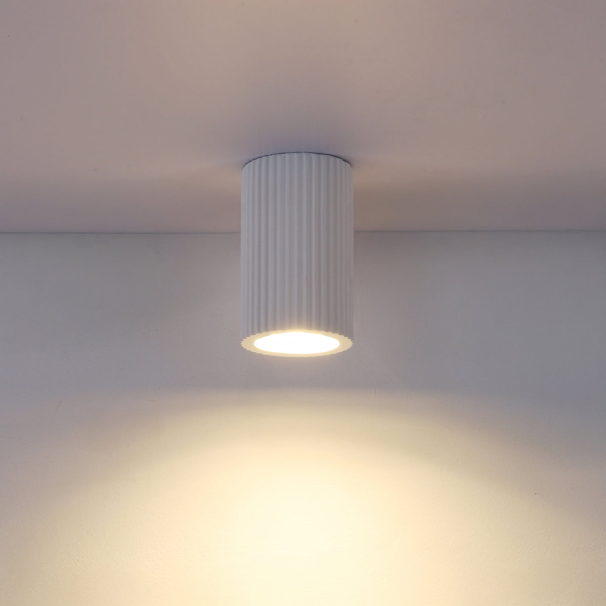 Shiro Fluted Minimalist Contemporary Ceiling Light
