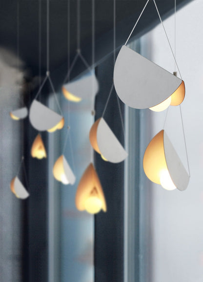 White Glider Minimalist Line Pendant Light