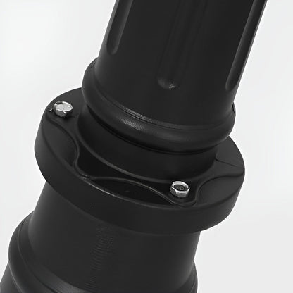 2 Head Outdoor Post Light Modern Black Waterproof Light
