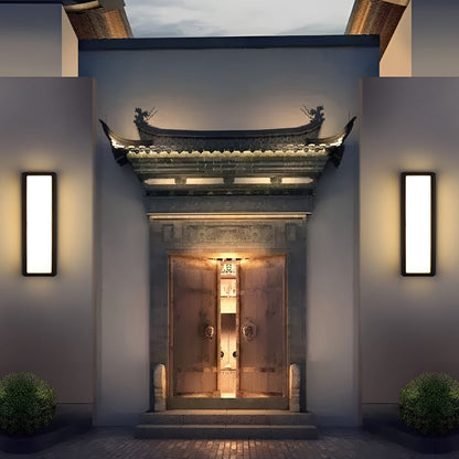 Contemporary Outdoor Wall Light Black LED Waterproof Light
