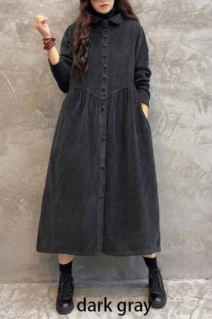 Women's Oversized Coat – Loose Fit Mid-Length Casual Coat, 10 Colours, S to 5XL