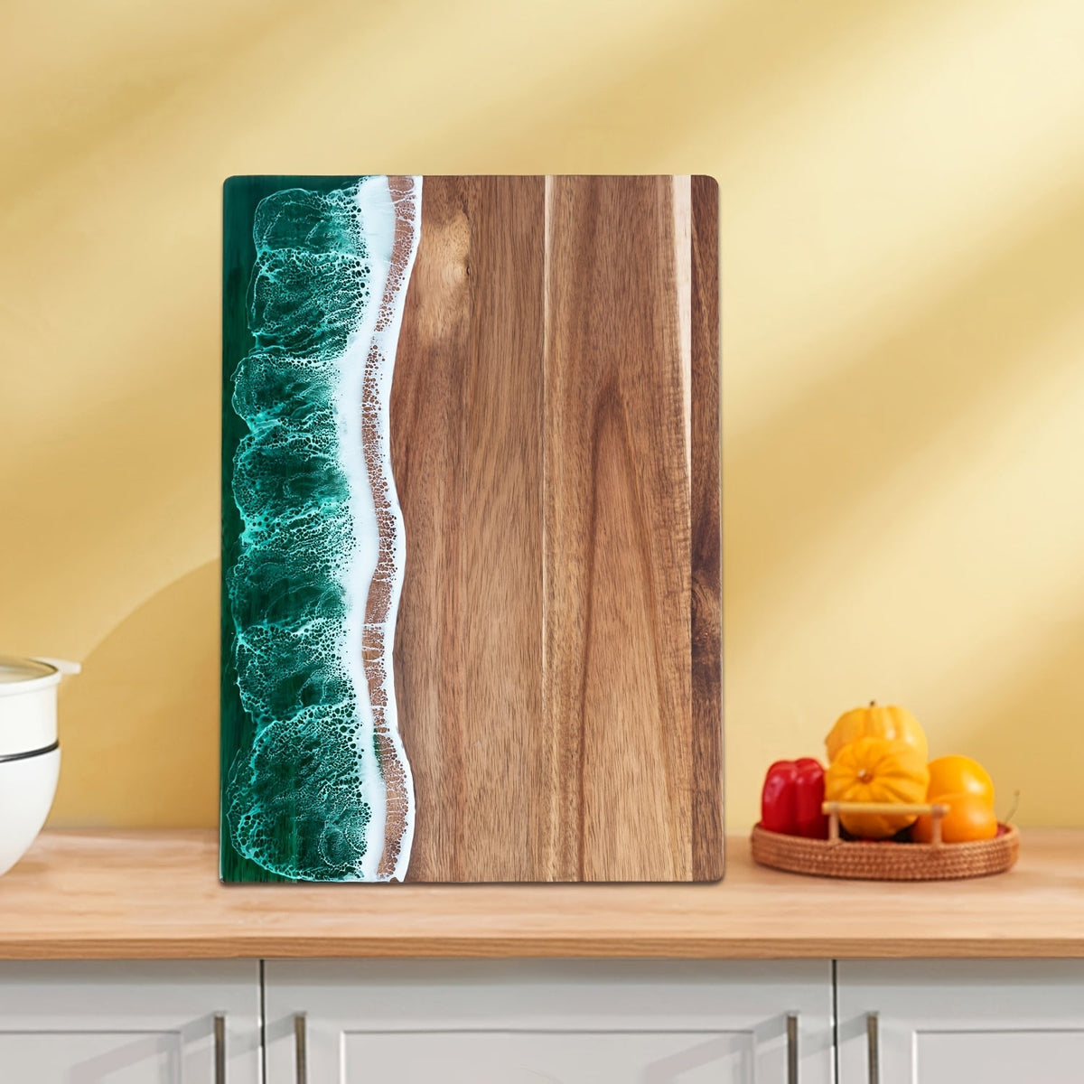 Resin Cutting Board - Acacia Wood Serving Board
