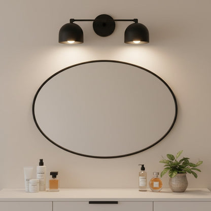 Nordic Metal Deep Ball Vanity Sconce