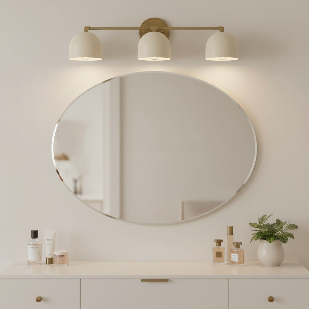 Nordic Metal Deep Ball Vanity Sconce
