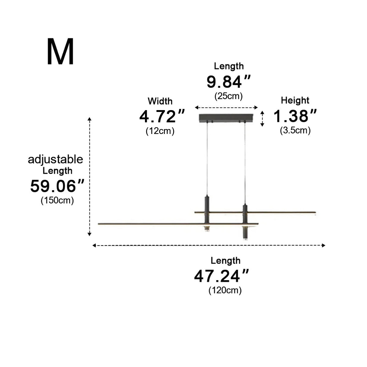 Modern MinimalistLED Long Strip Indoor Pendant Lights