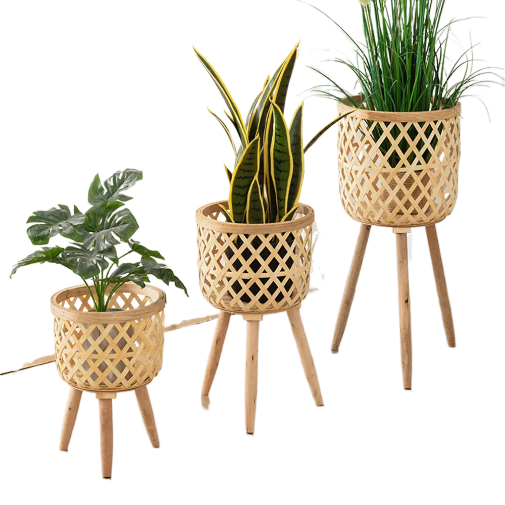 Elevated planter stand with stable legs