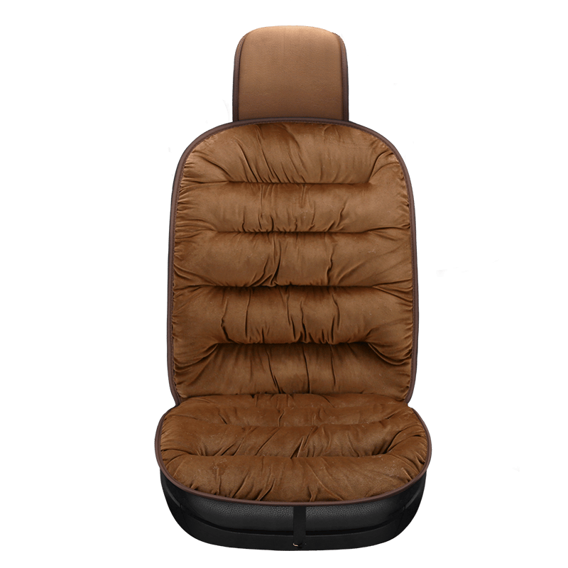 Car Seat Cushion – Quilted Plush Front Seat Cover with Headrest, Soft & Breathable, 4 Colours