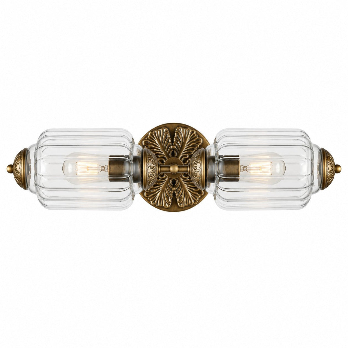 Vintage Art Deco Milk Glass Eloise Vanity Light Fixture