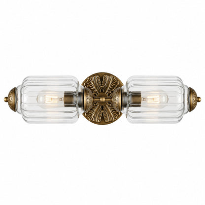 Vintage Art Deco Milk Glass Eloise Vanity Light Fixture