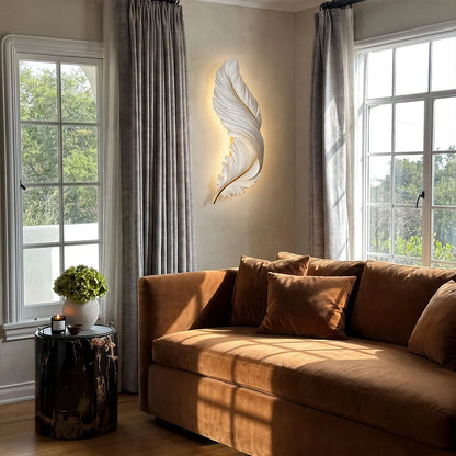 Feather Wall Lamp Modern Luxury Creative LED Art Deco Lamp