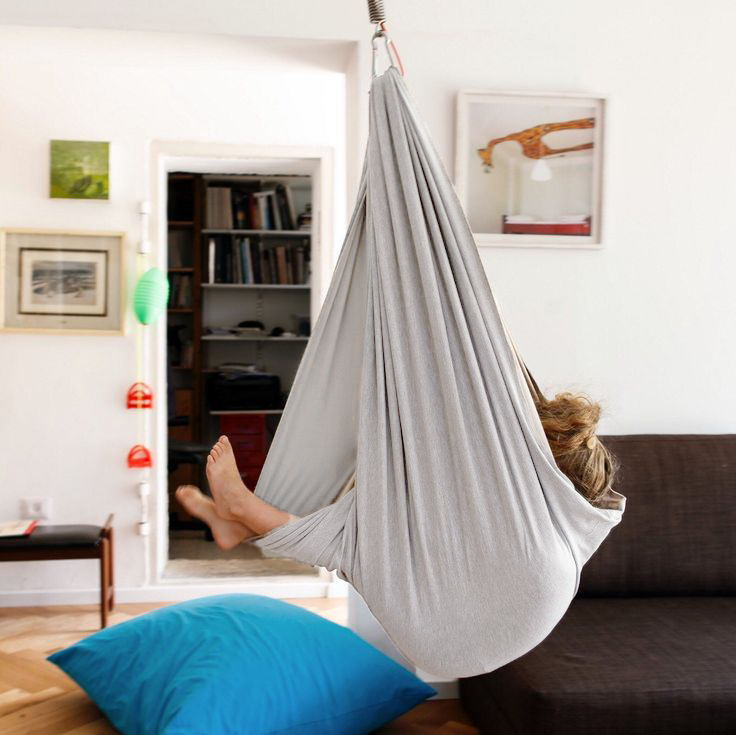 Kids Sensory Swing – Cotton Hammock Cocoon Seat, Calming Indoor Swing, 6 Colours