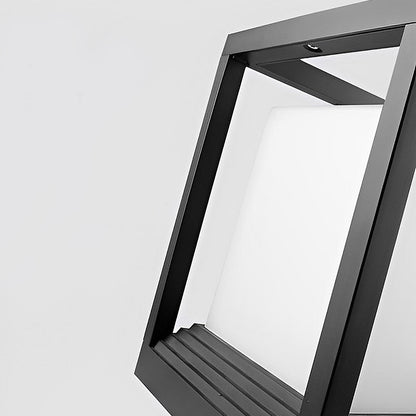 Garden Pedestal Lights Minimalist Square Waterproof LED Light