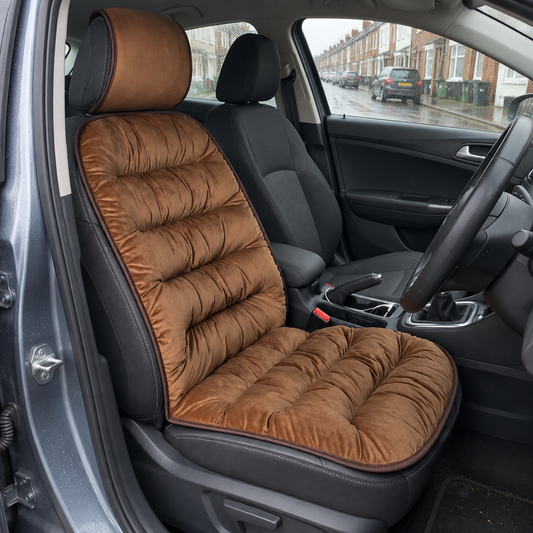 Car seat cushion fitted on a driver's seat