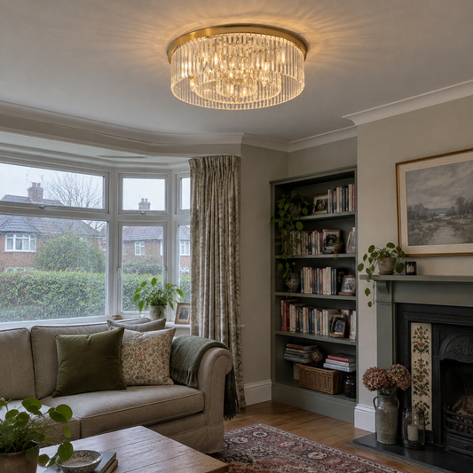 Modern ceiling light in a living room