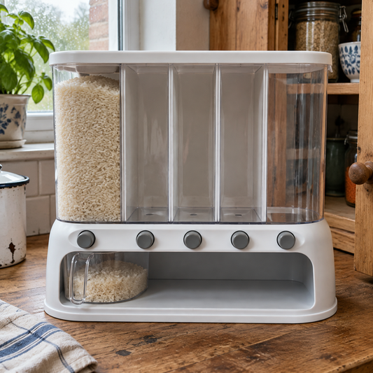 Grain Storage Container - Airtight Pantry Organiser in a British home