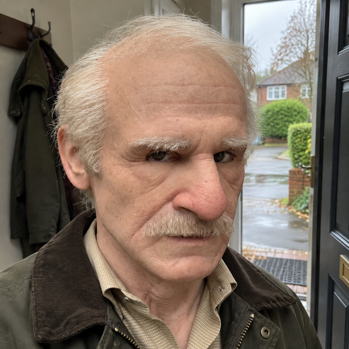 Halloween Mask - Realistic Latex Old Man Mask in a British home