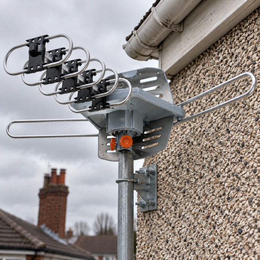 HD TV Aerial - Long Range Outdoor Antenna in a British home