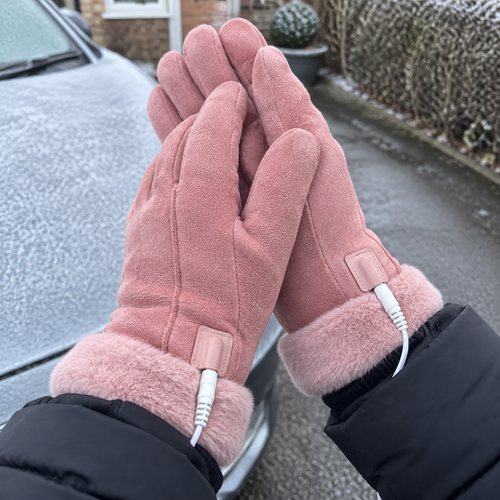 Heated Gloves - Electric Rechargeable Winter Gloves in a British home