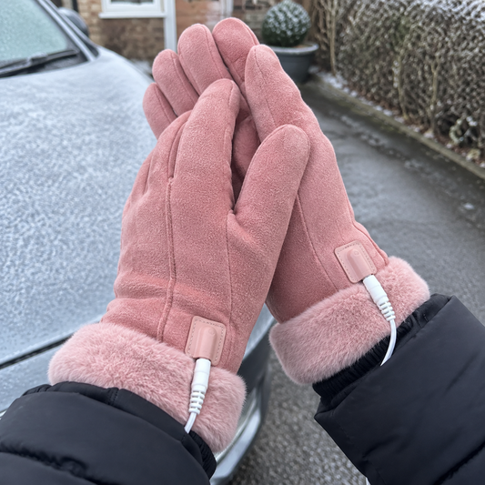 Heated Gloves - Electric Rechargeable Winter Gloves in a British home