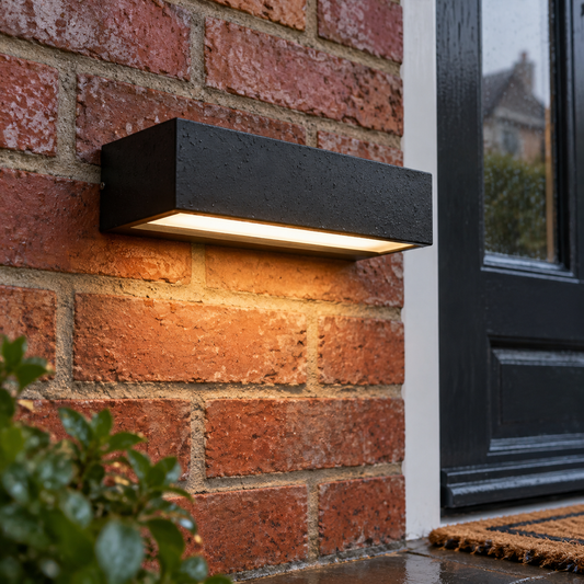 House Number Light - Waterproof LED Porch Light in a British home