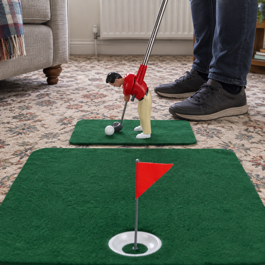 Indoor Mini Golf Set - Home Putting Practice Set in a British home