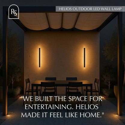 Helios Outdoor LED Wall Lamp