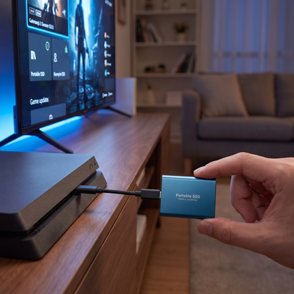 External SSD for PS5 and Xbox, USB-C, 1TB to 30TB, aluminum, plug and play | Sansoti