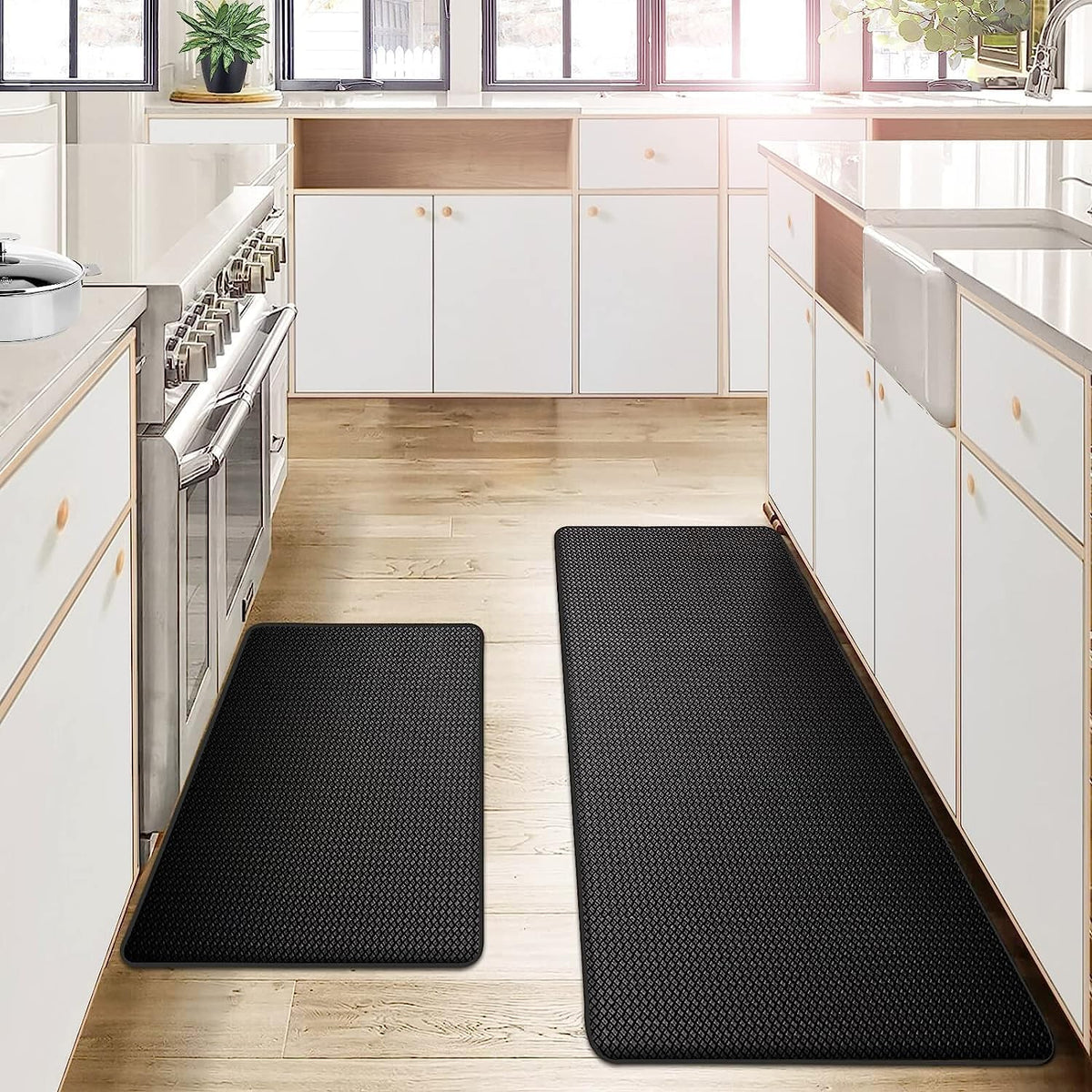 Anti-slip fatigue-preventing kitchen mat