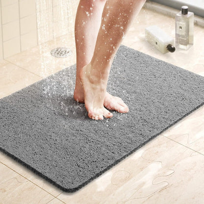 Non-Slip Shower Mat  – Soft, Safe, Easy to Clean, Customizable Size, Quick Water Drainage