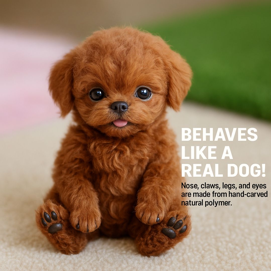 Robot Dog Toy – Interactive Lifelike Puppy, Responds to Touch & Sound, Brown or White