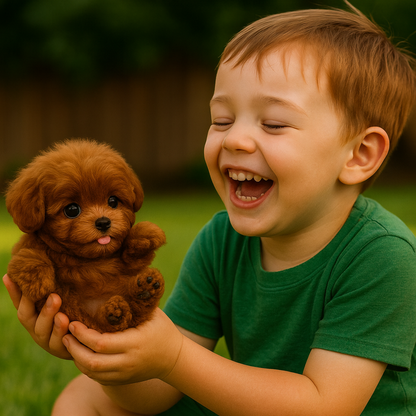 Robot Dog Toy – Interactive Lifelike Puppy, Responds to Touch & Sound, Brown or White