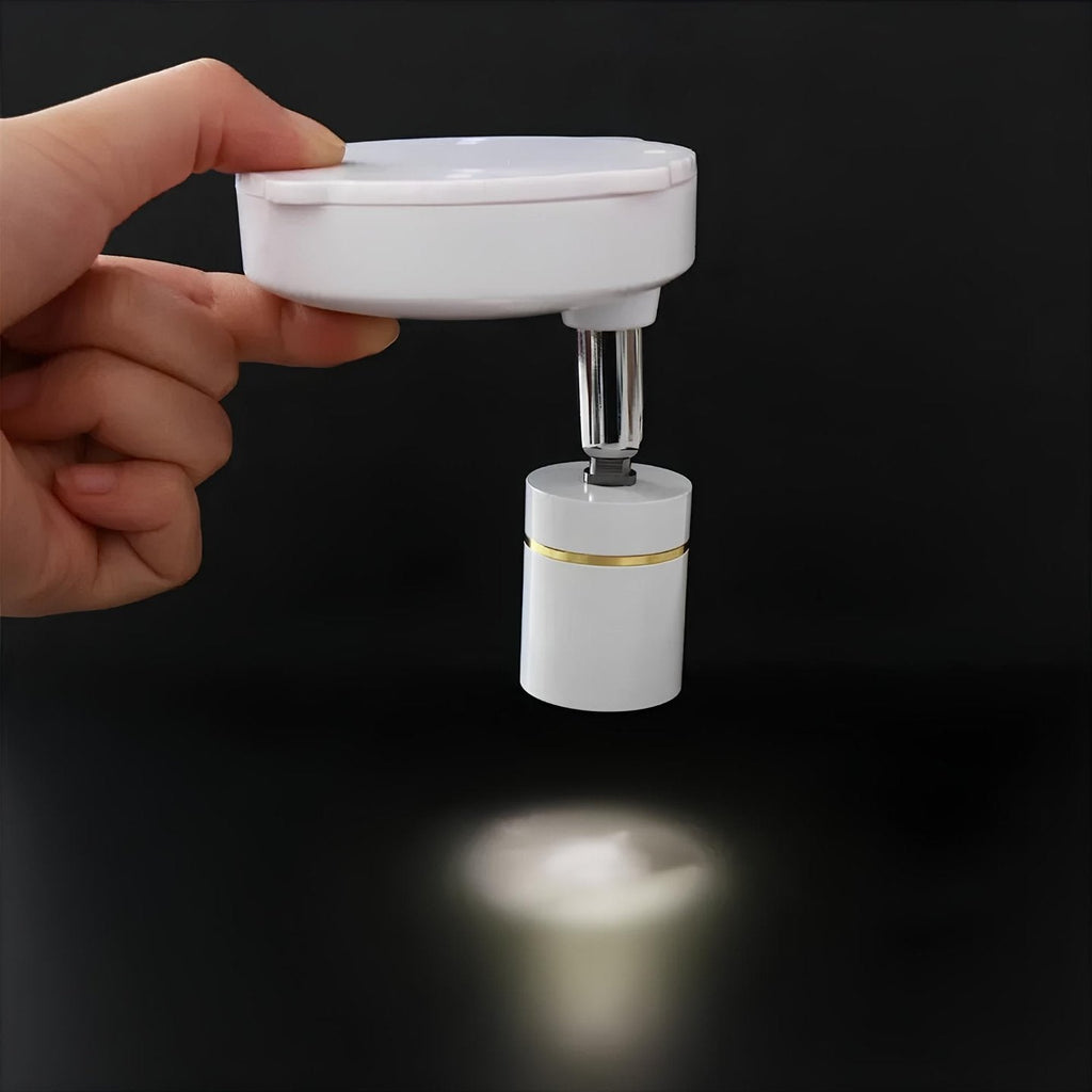 Versatile easy-to-install wall spotlight with remote control